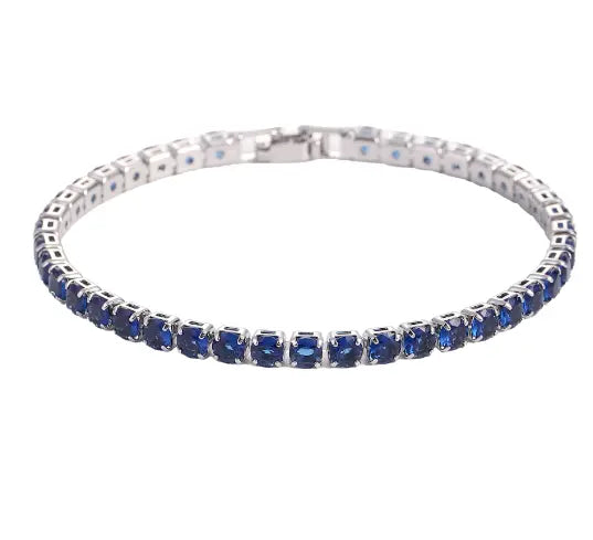 Kavon Hip Hop 4.0 Micro Zircon Tennis Bracelet set featuring copper jewelry with sparkling zircon stones on a sleek bracelet design.