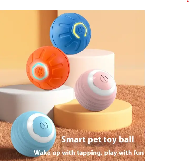 Kavon interactive smart dog toy ball with automatic movement, USB powered for engaging play and entertainment for dogs.