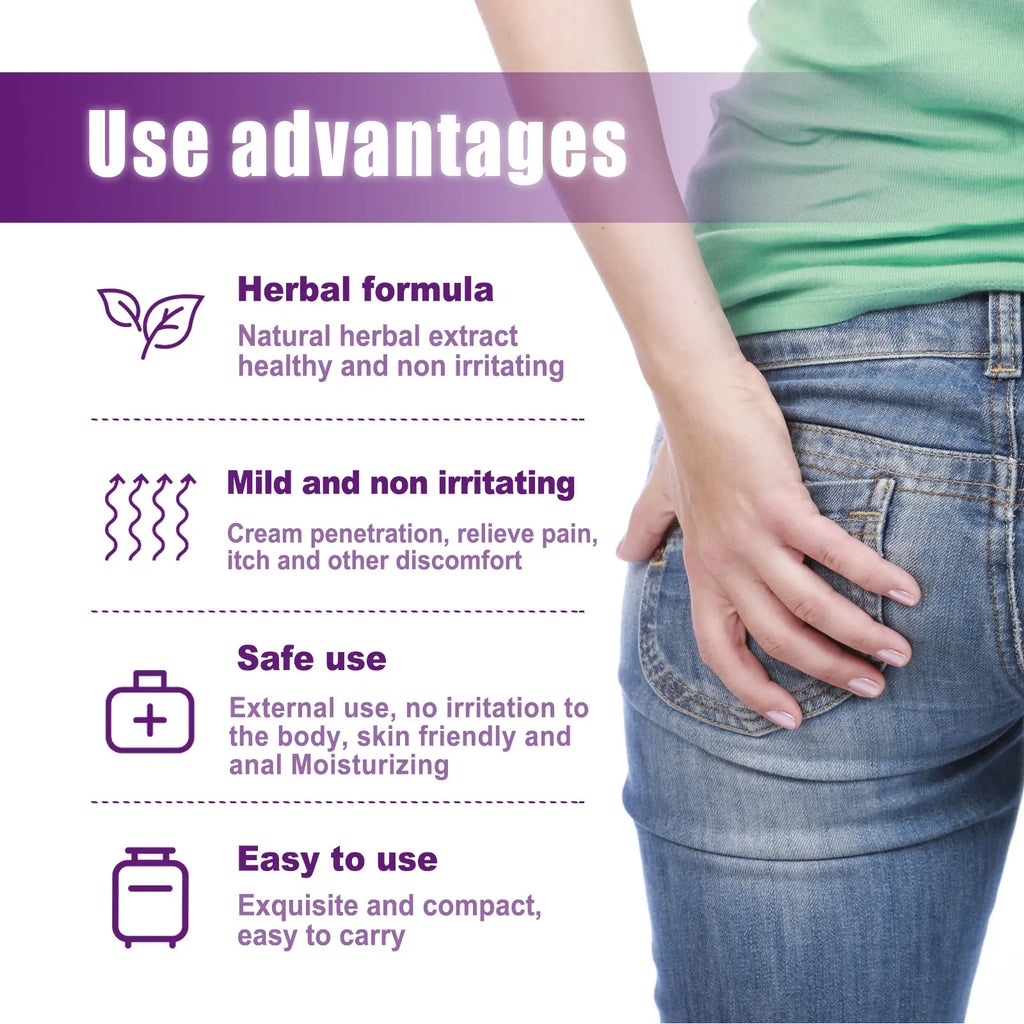 Kavon Herbal Hemorrhoid Relief Spray with calming menthol and ginseng, featuring a spray bottle and herbal ingredients.