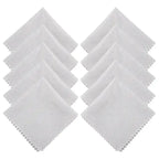 Kavon CrystalClear microfiber cloths for cleaning glasses and phone screens, showing two soft, lint-free cloths on a white background.