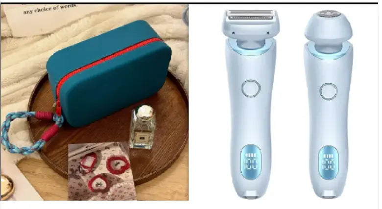 Kavon Electric Duo Shave all-in-one shaving system for head to toe, featuring multiple attachments for smooth grooming.