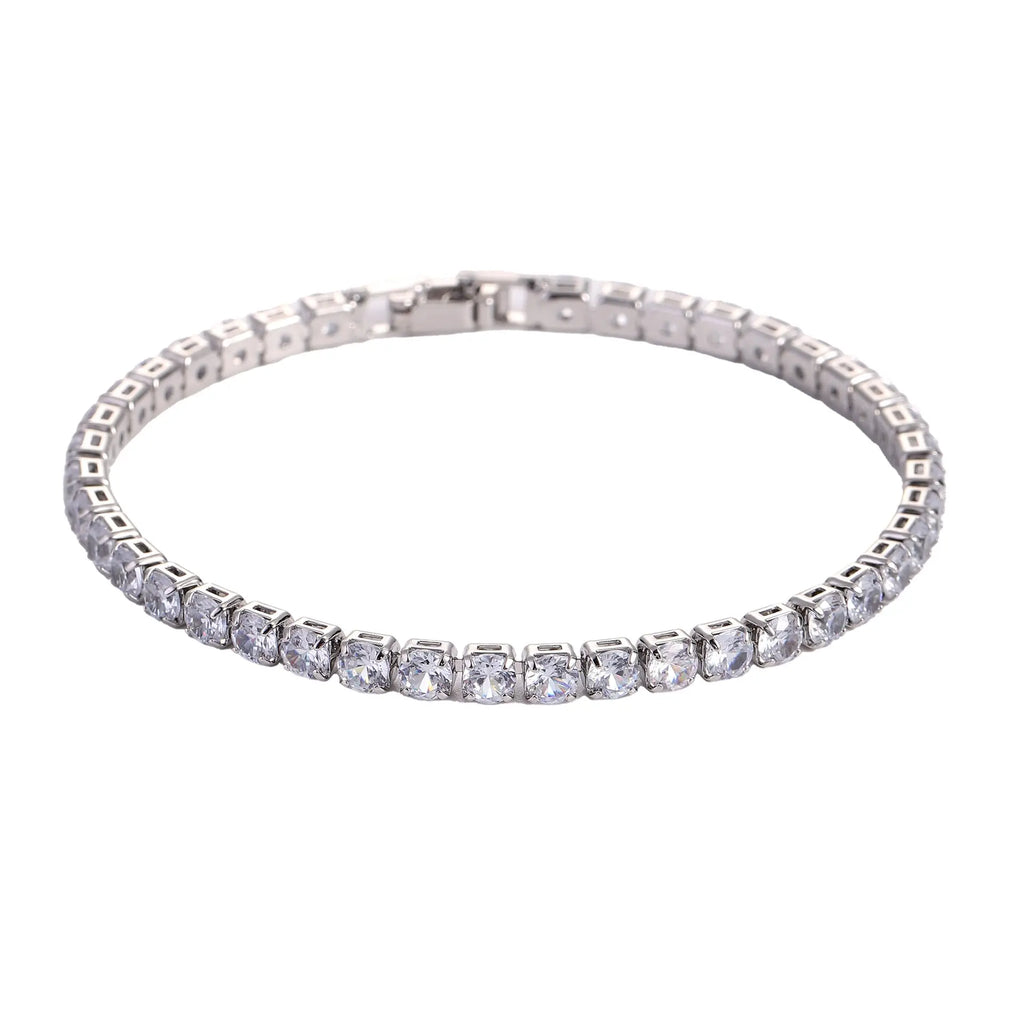 Kavon Hip Hop 4.0 Micro Zircon Tennis Bracelet Set with copper jewelry, featuring sparkling zircon stones and intricate design.