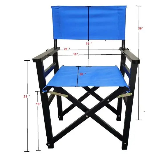 Kavon canvas folding director style chairs with poplar wood frames, portable indoor and outdoor seating for gatherings.