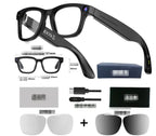 Kavon AI Camera Smart Glasses with real-time translation, HD video, anti-shake for travelers, on-the-go wearable technology