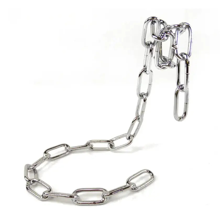 Kavon Magic Iron Chain Wine Bottle Holder suspended display for luxury home decor, showcasing a stylish, intricate wine bottle holder.