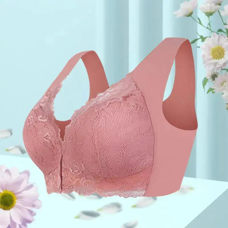 Wireless plus size bra for women by Kavon, featuring comfortable fabric and supportive design for everyday wear.