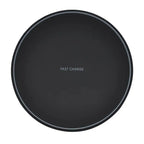 Kavon 60W wireless charging pad for iPhone and Samsung phones with sleek design and LED indicator, wireless charging surface.