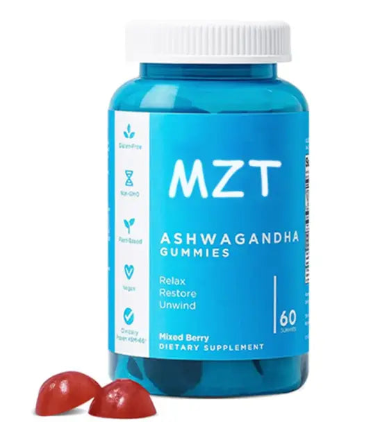 Kavon Calm Boost Ashwagandha Gummies for stress relief and mood support, featuring soft gummy texture and natural ingredients.
