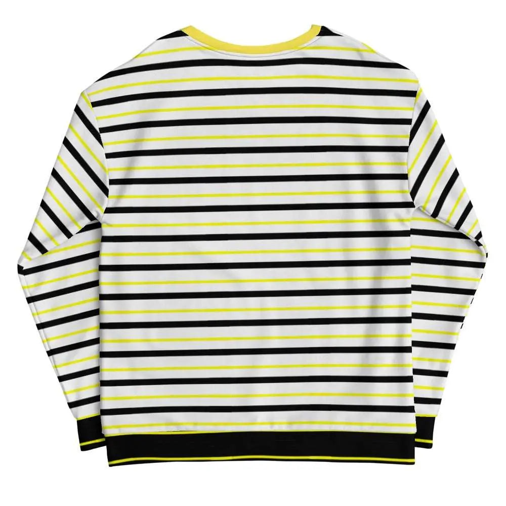 Kavon Be Happy unisex brushed fleece sweatshirt in cozy pullover style, featuring a cheerful graphic design and soft fabric.