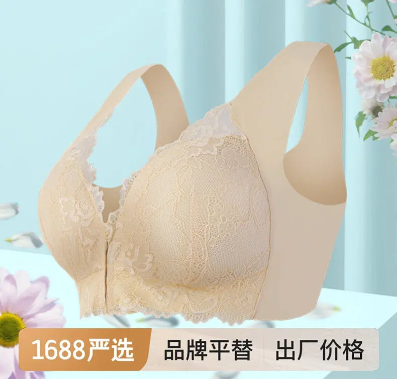 Kavon wireless plus size women's bra showing soft fabric, supportive design, and comfortable fit for everyday wear.