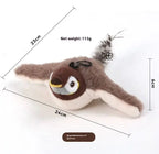 Kavon flapping bird cat toy with USB rechargeable wings, interactive indoor playmate for cats, featuring colorful, motion-activated design.
