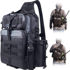 Kavon BLISSWILL fishing backpack with rod holder and multiple compartments, designed for anglers on the go, outdoor fishing gear.