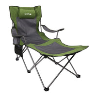 Kavon Apollo Walker folding camping chair recliner in green, with carry bag, outdoor durable and comfortable for adults.