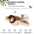 Kavon flapping bird cat toy with USB rechargeable wings, indoor interactive playmate for cats, featuring moving wings and vibrant colors.