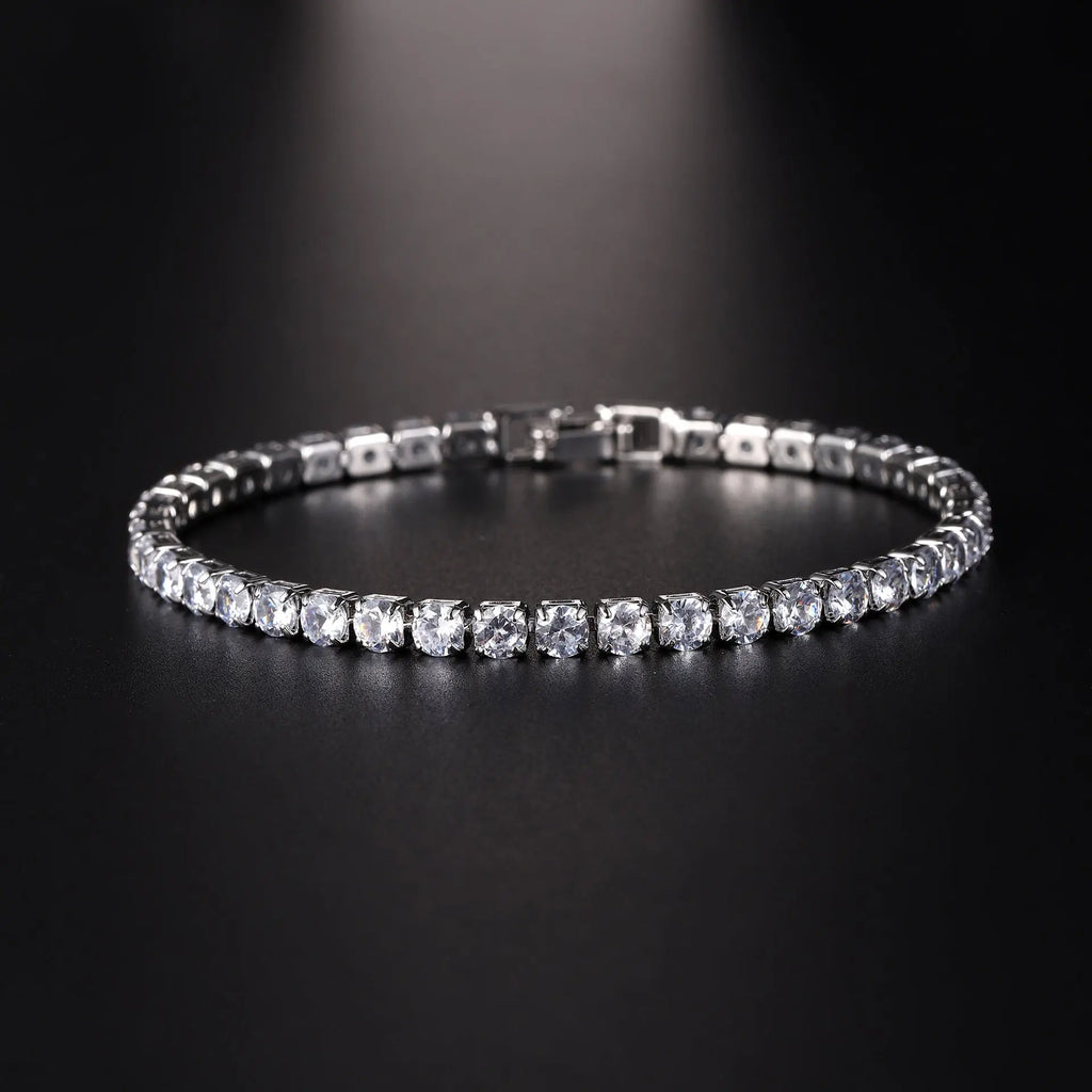 Kavon Hip Hop 4.0 Micro Zircon Tennis Bracelet Set in copper jewelry with sparkling zircon stones, stylish and trendy accessory