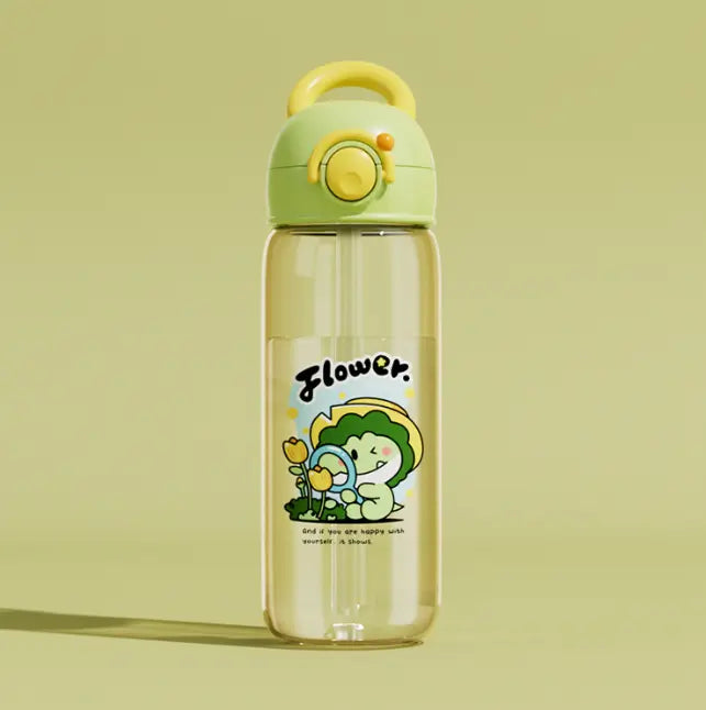 Kids whale cartoon water bottle by Kavon, leakproof Tritan sippy cup in various colors and sizes, featuring a playful whale design.