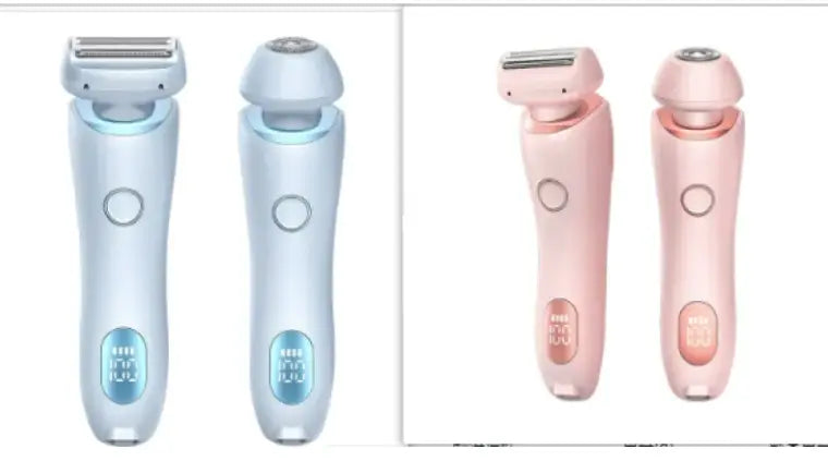 Kavon Electric Duo Shave All-in-One Shaving System for head to toe, featuring dual blades and ergonomic handle for smooth grooming.