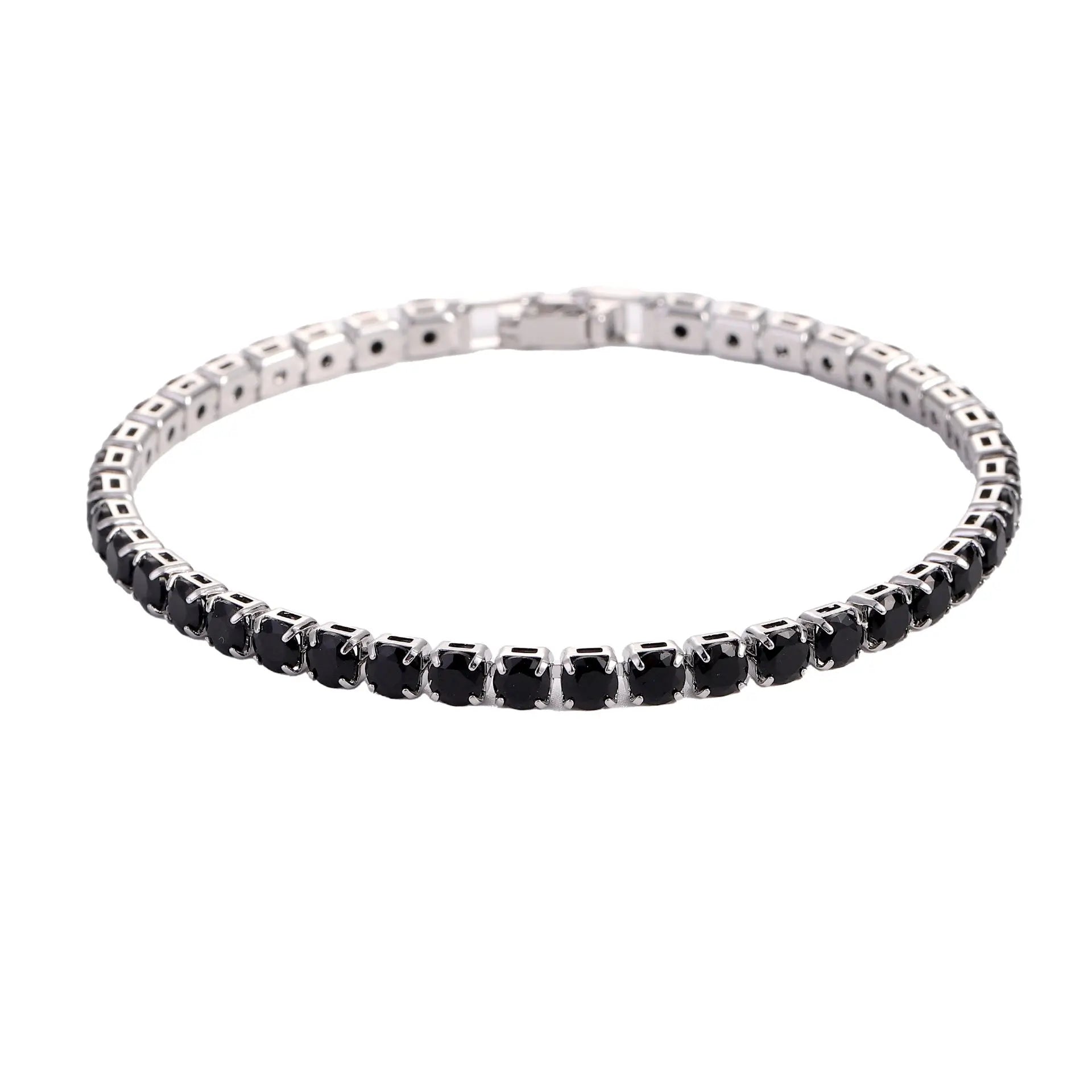 Kavon Hip Hop 4.0 Micro Zircon Tennis Bracelet Set featuring copper jewelry with sparkling zircon stones.