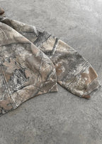 Kavon urban camo unisex oversized hooded sweatshirt with retro hip hop style, featuring bold camo print and a relaxed fit.