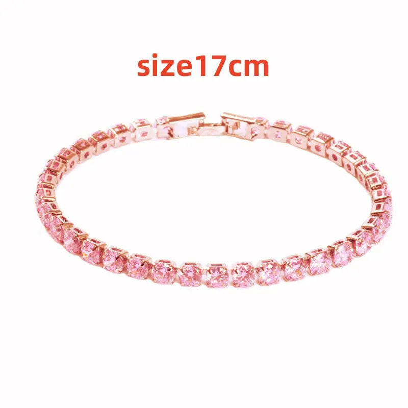Kavon Hip Hop 4.0 Micro Zircon Tennis Bracelet Set with copper jewelry, featuring sparkling zircon stones and intricate design.