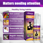 Kavon Herbal Hemorrhoid Relief Spray with menthol and ginseng, featuring a spray bottle with herbal ingredients and calming formula.