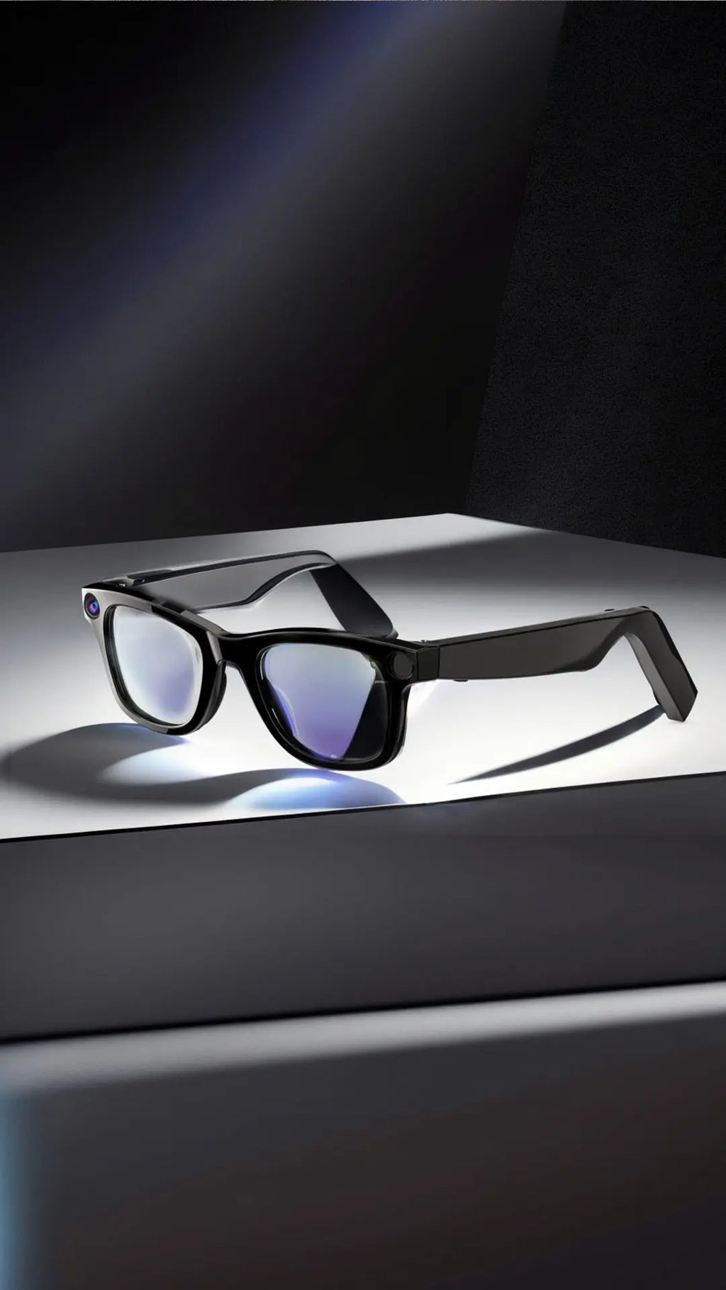 Kavon AI Camera Smart Glasses with real-time translation, HD video, anti-shake features, designed for travelers and on-the-go use.