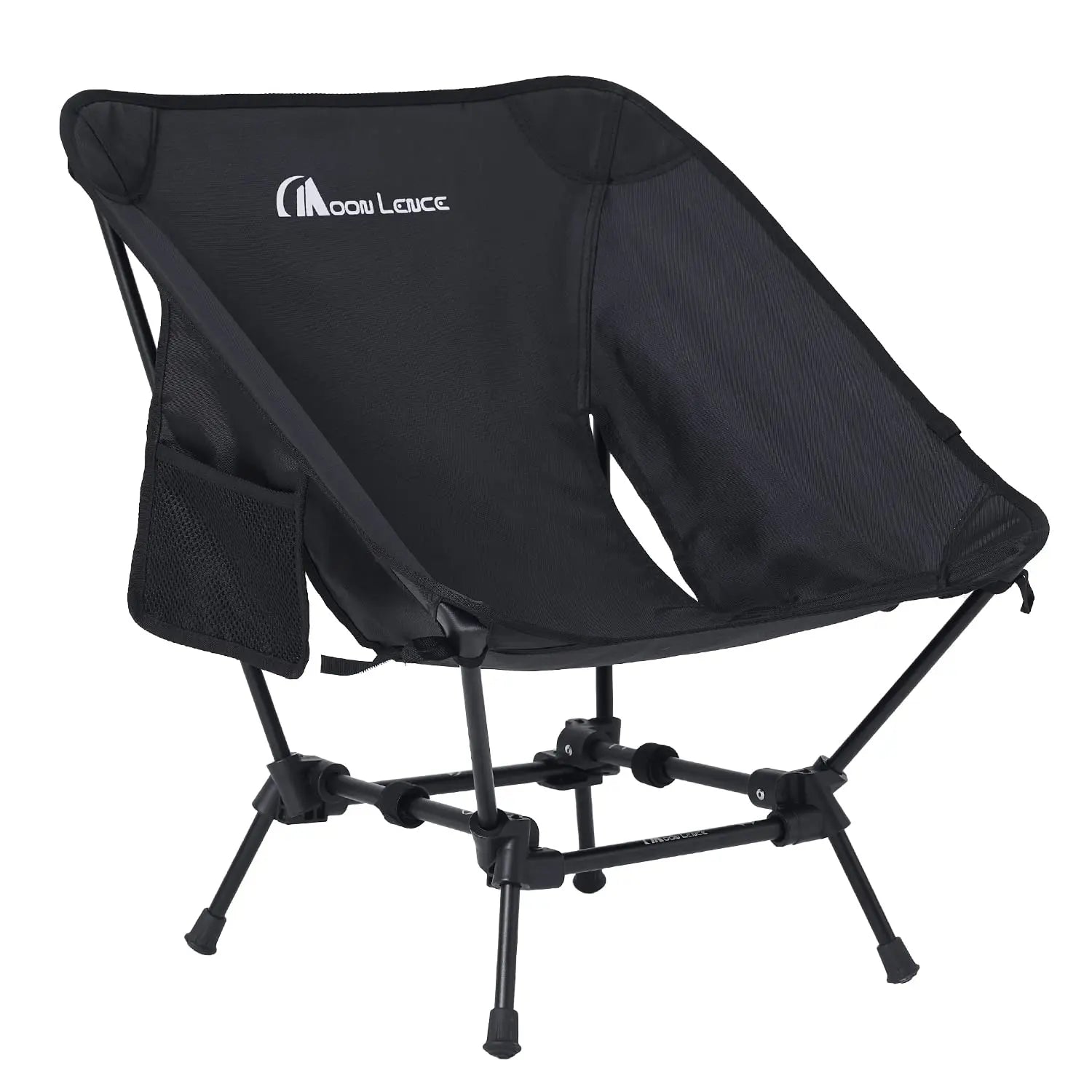 Kavon Moon Lence ultralight camping chair with side pockets, portable folding design, sturdy 350 lb capacity for hikers and campers