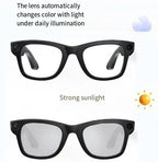 Kavon AI camera smart glasses with real-time translation, HD video recording, anti-shake feature, ideal for travelers.