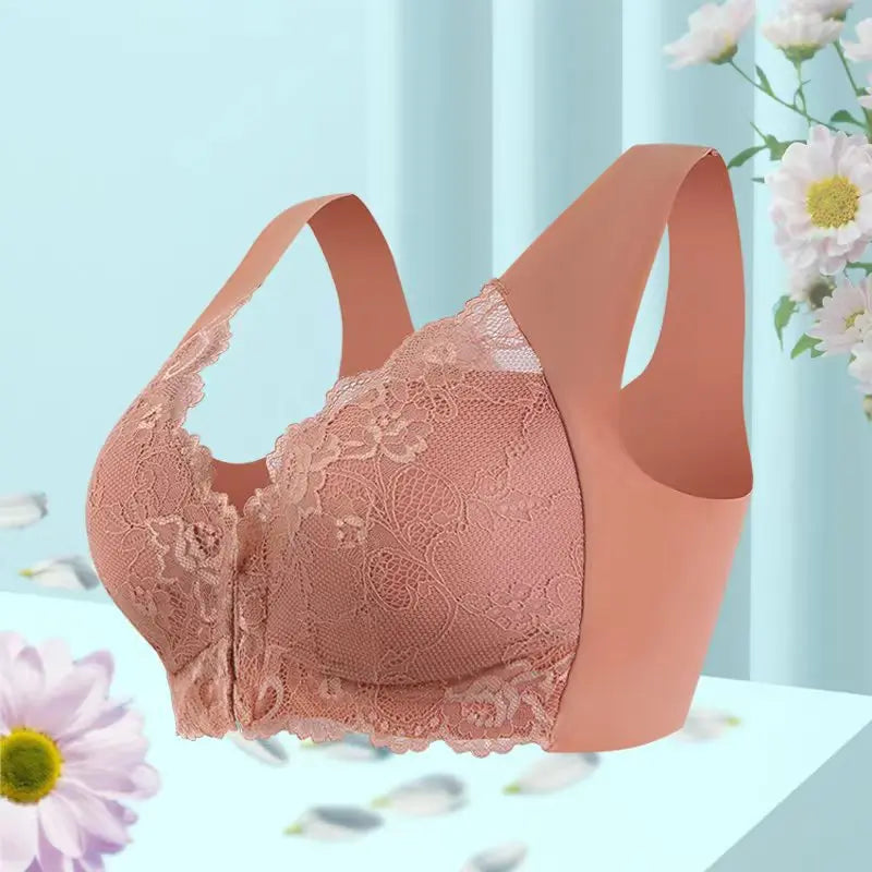 Comfortable wireless plus size women's bra by Kavon featuring seamless design and everyday comfort.