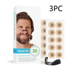 Kavon Breathe Easy Nasal Dilators for sleep aid, noninvasive snoring relief, showing the nasal device in use.