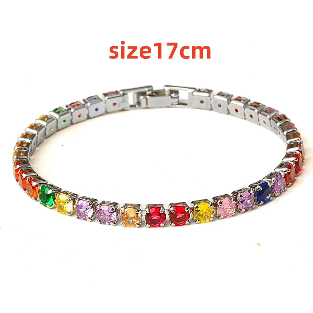 Kavon Hip Hop 4.0 Micro Zircon Tennis Bracelet Set featuring copper jewelry with sparkling zircon stones on a sleek bracelet design.
